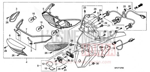 FEU ARRIERE XL125VB de 2011